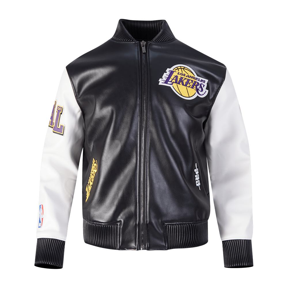 NBA LOS ANGELES LAKERS CITY SIGNATURE MEN'S LEATHER VARSITY