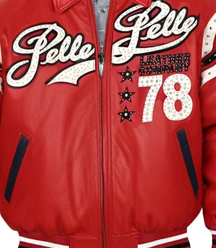78 Vintage Red Leather Jacket - Rare Leather Order Now !!