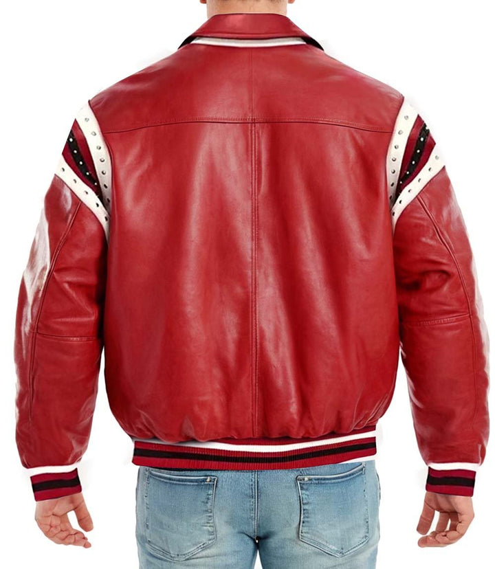 78 Vintage Red Leather Jacket - Rare Leather Order Now !!