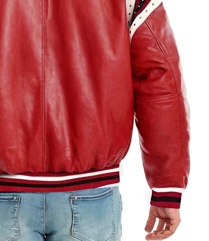78 Vintage Red Leather Jacket - Rare Leather Order Now !!