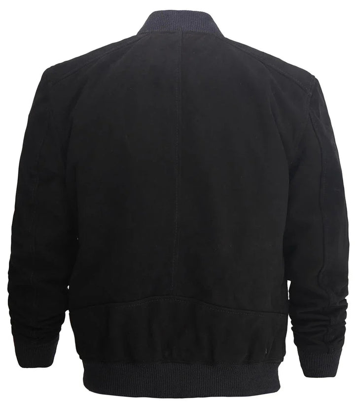 Adamsville Mens Black Suede Jacket - Rare Leather