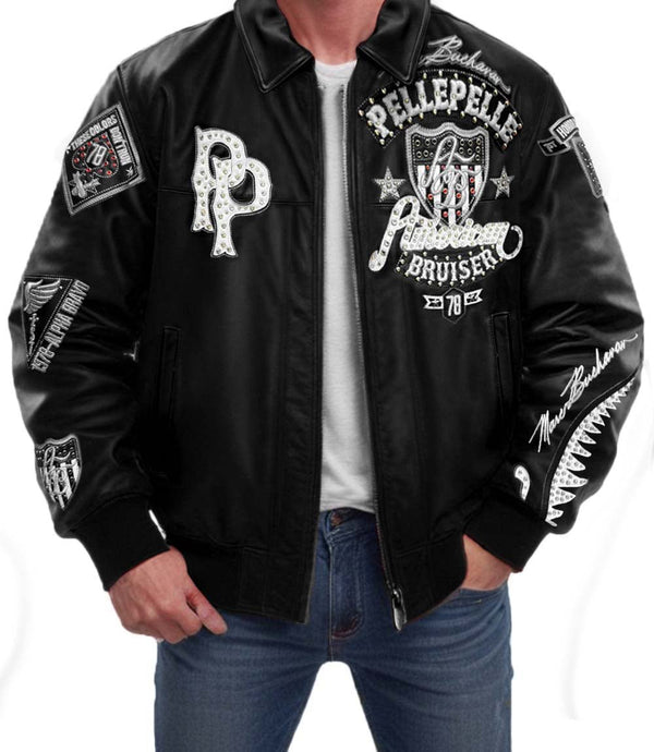 American Bruiser Black Leather Jacket - Rare Leather Order Now !!