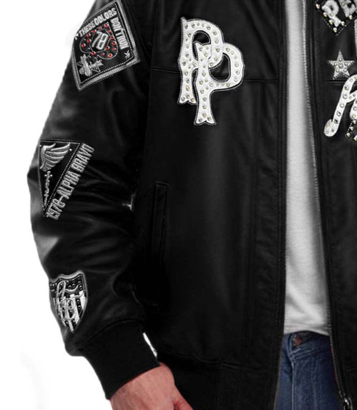American Bruiser Black Leather Jacket - Rare Leather Order Now !!