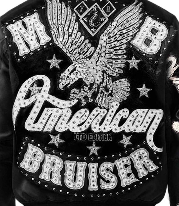 American Bruiser Black Leather Jacket - Rare Leather Order Now !!
