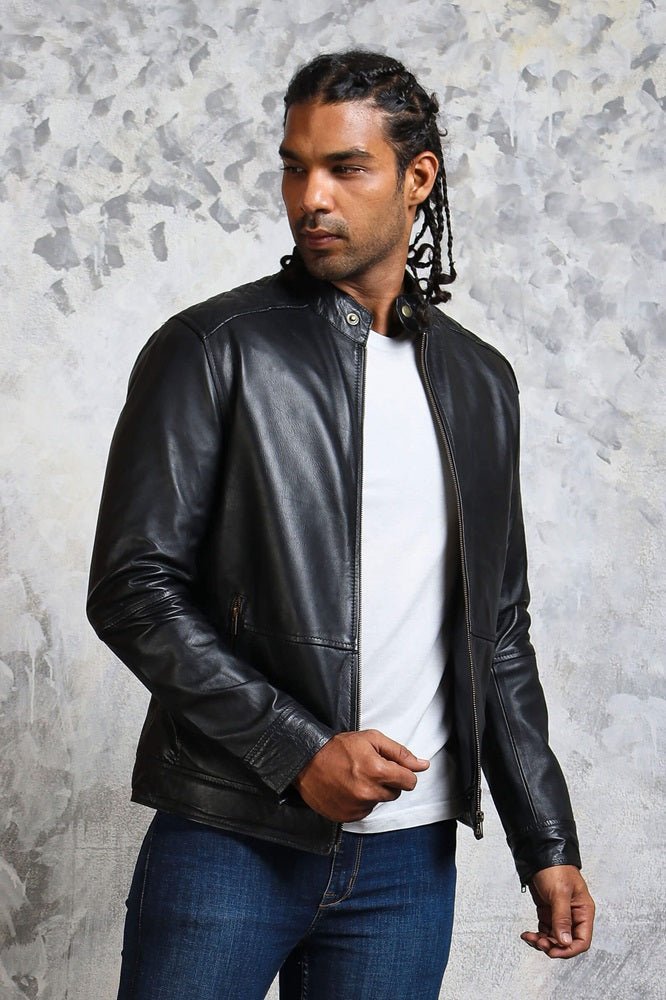 American Flag Skull Leather Jacket for Men - Rare Leather