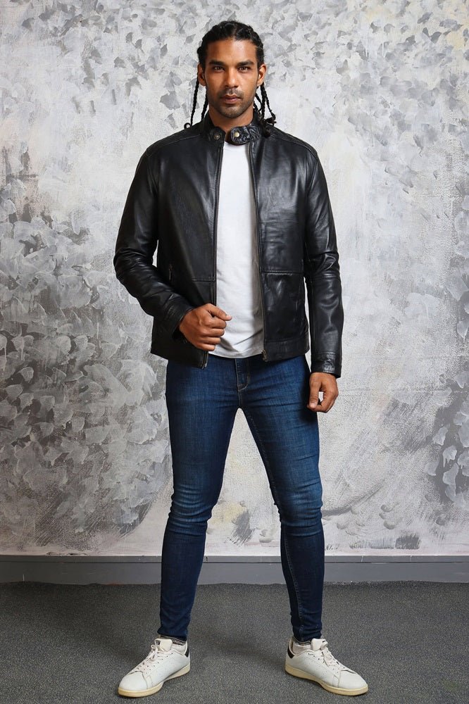 American Flag Skull Leather Jacket for Men - Rare Leather