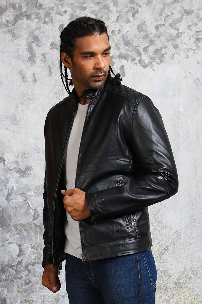 American Flag Skull Leather Jacket for Men - Rare Leather
