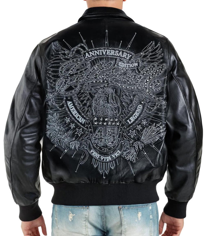 American Legend Black Leather Jacket - Rare Leather Order Now !!