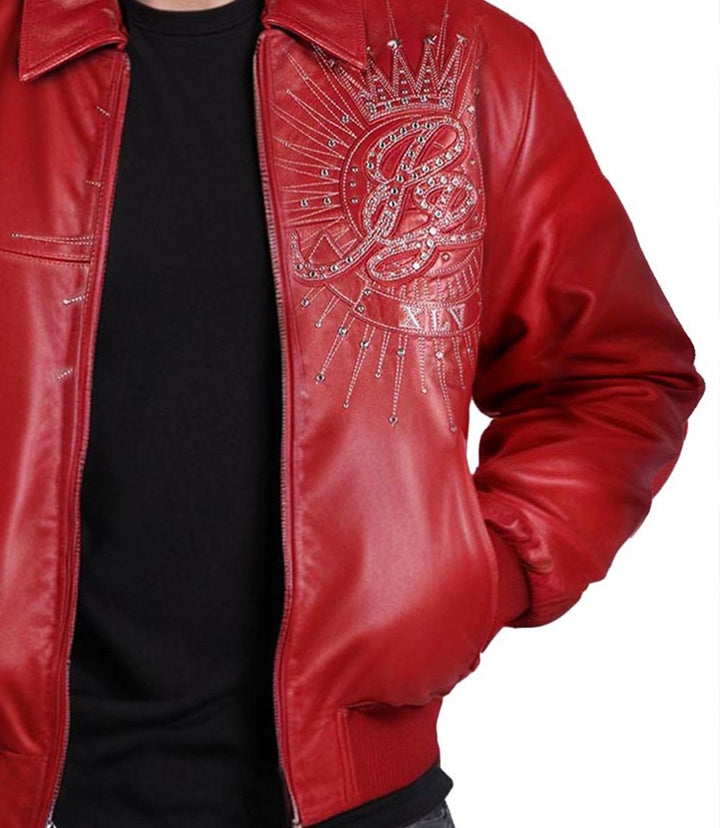 American Legend Red Leather Jacket - Rare Leather Order Now !!