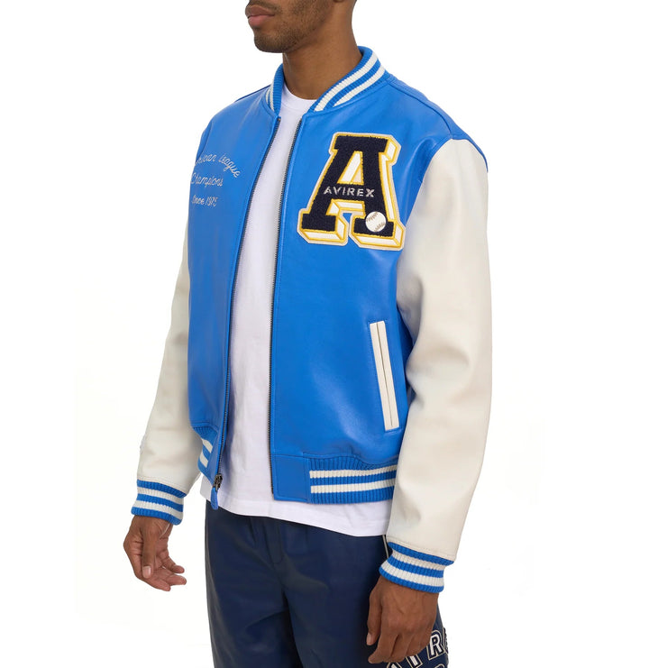 Avirex Baseball Varsity Jacket - Rare Leather