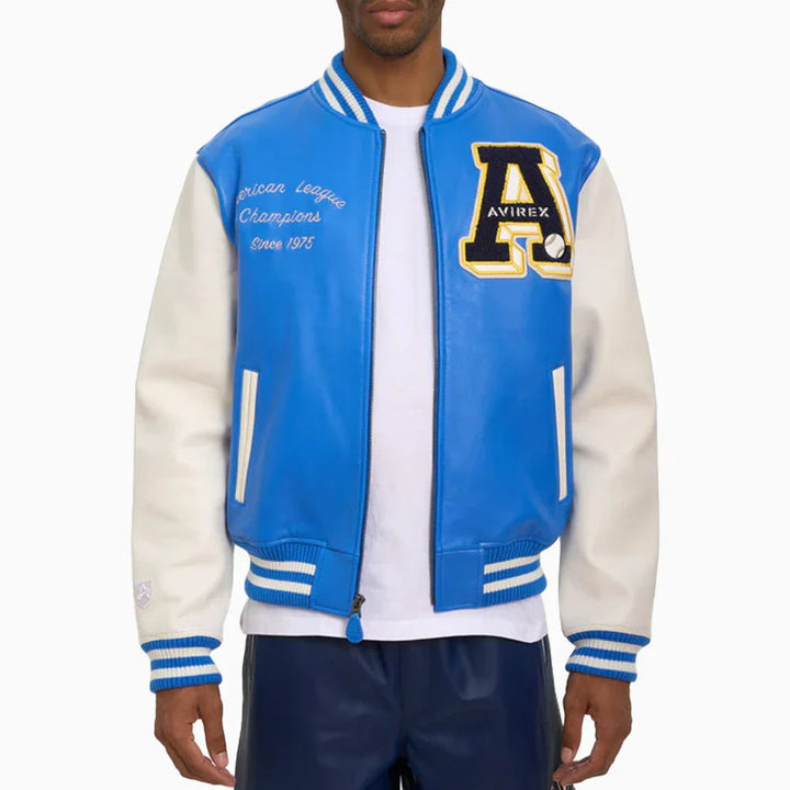Avirex Baseball Varsity Jacket - Rare Leather