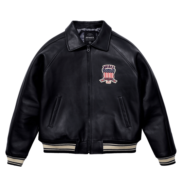 Avirex Black Icon Jacket - Rare Leather