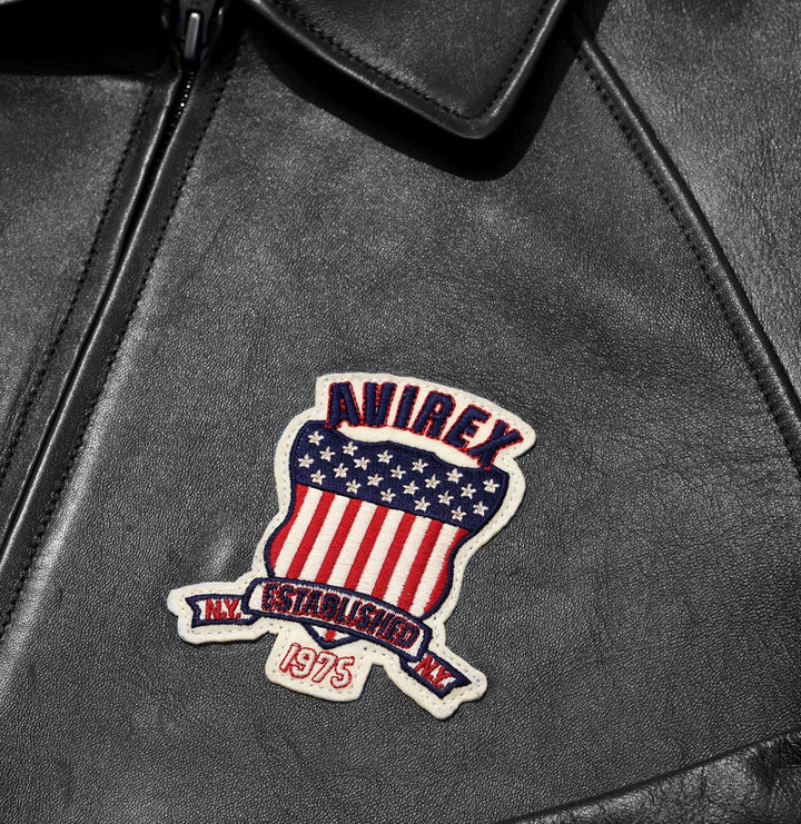 Avirex Black Icon Jacket - Rare Leather