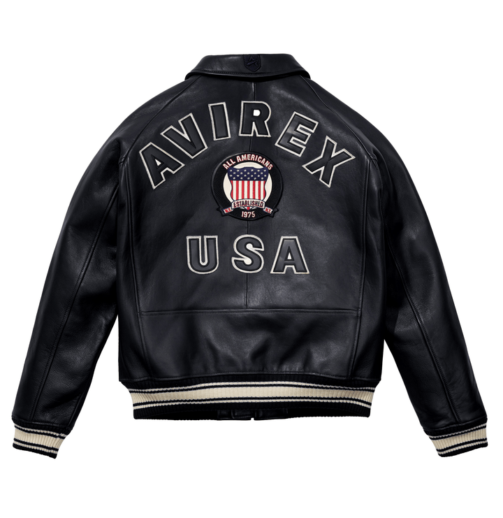 Avirex Black Icon Jacket - Rare Leather