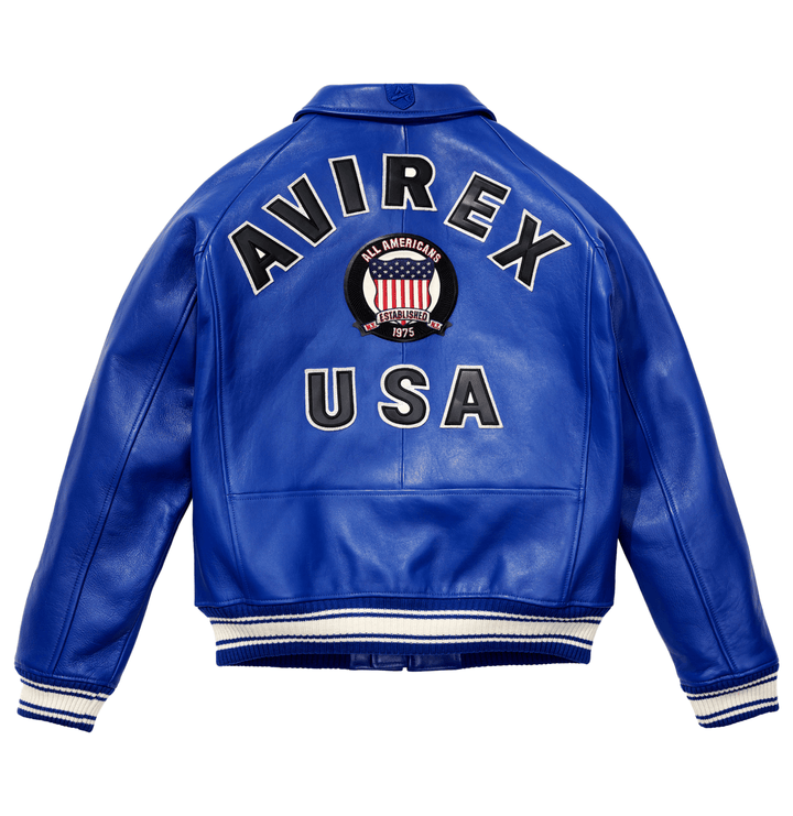 Avirex Blue Icon Jacket - Rare Leather