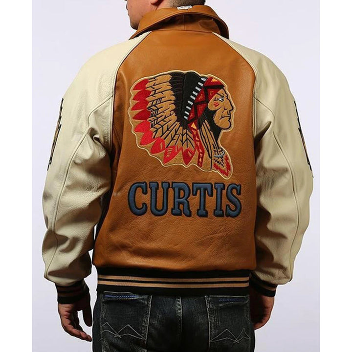 Big Chief Curtis Letterman Varsity Jacket - Rare Leather