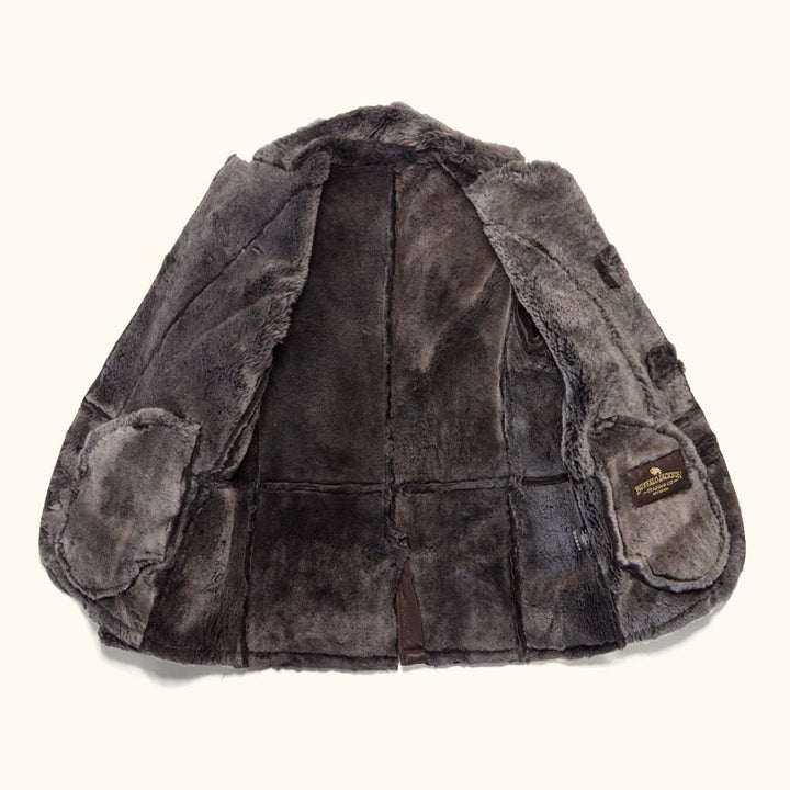 Big Sky Shearling Leather Blazer | Espresso Brown - Rare Leather