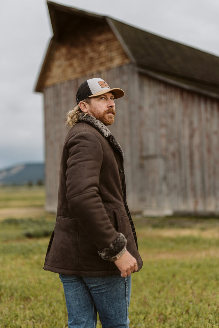 Big Sky Shearling Leather Blazer | Espresso Brown - Rare Leather