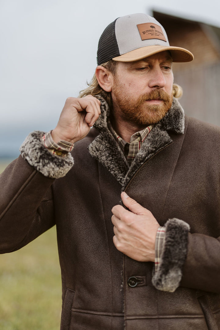 Big Sky Shearling Leather Blazer | Espresso Brown - Rare Leather