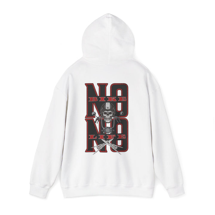 Biker Skull Hoodie - Unisex Heavy Blend™ Sweatshirt, Comfortable Streetwear - Rare Leather Order Now !!