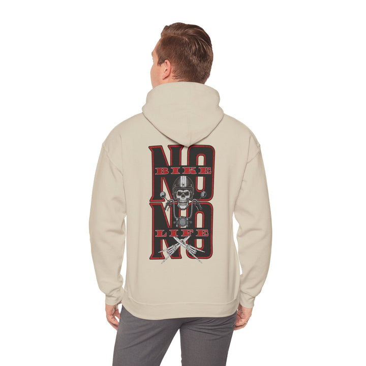 Biker Skull Hoodie - Unisex Heavy Blend™ Sweatshirt, Comfortable Streetwear - Rare Leather Order Now !!