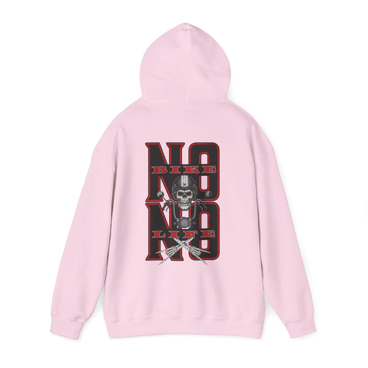 Biker Skull Hoodie - Unisex Heavy Blend™ Sweatshirt, Comfortable Streetwear - Rare Leather Order Now !!