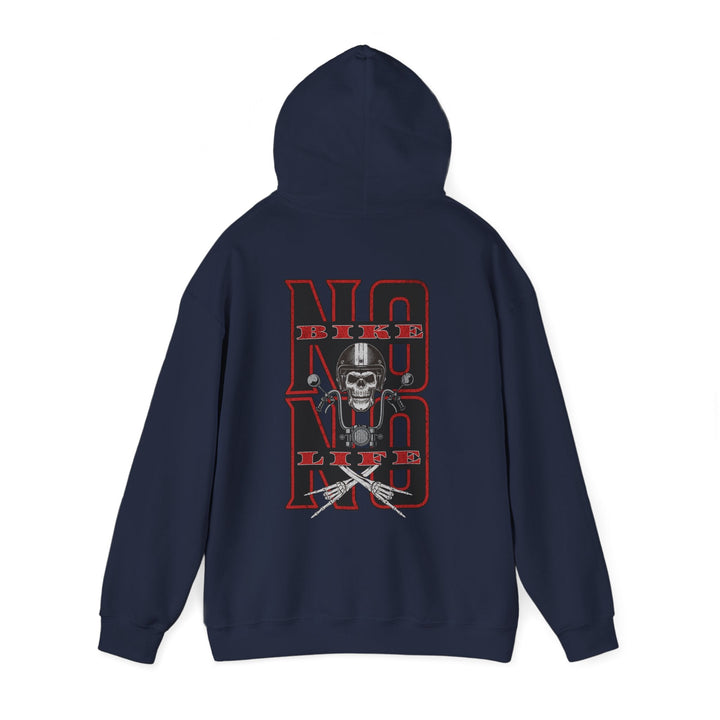 Biker Skull Hoodie - Unisex Heavy Blend™ Sweatshirt, Comfortable Streetwear - Rare Leather Order Now !!