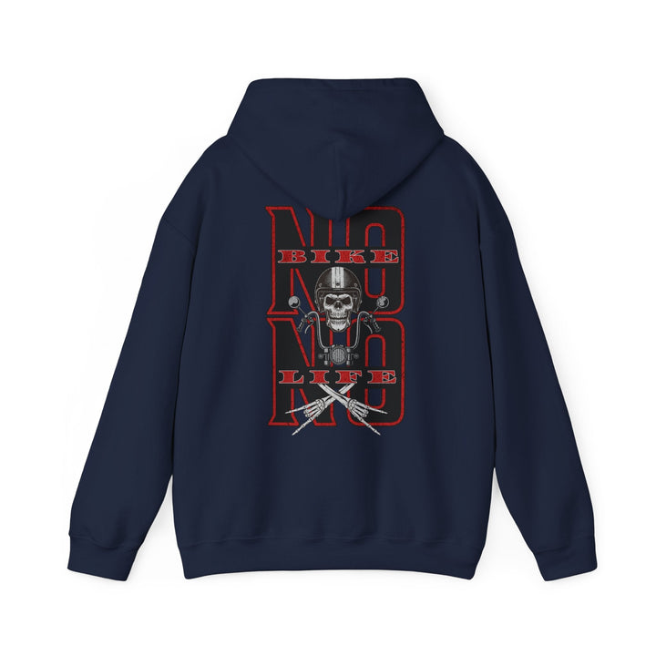 Biker Skull Hoodie - Unisex Heavy Blend™ Sweatshirt, Comfortable Streetwear - Rare Leather Order Now !!