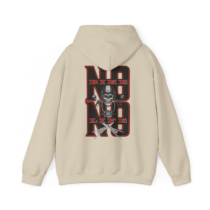 Biker Skull Hoodie - Unisex Heavy Blend™ Sweatshirt, Comfortable Streetwear - Rare Leather Order Now !!