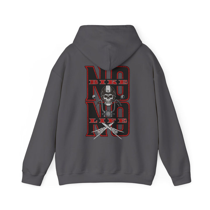 Biker Skull Hoodie - Unisex Heavy Blend™ Sweatshirt, Comfortable Streetwear - Rare Leather Order Now !!