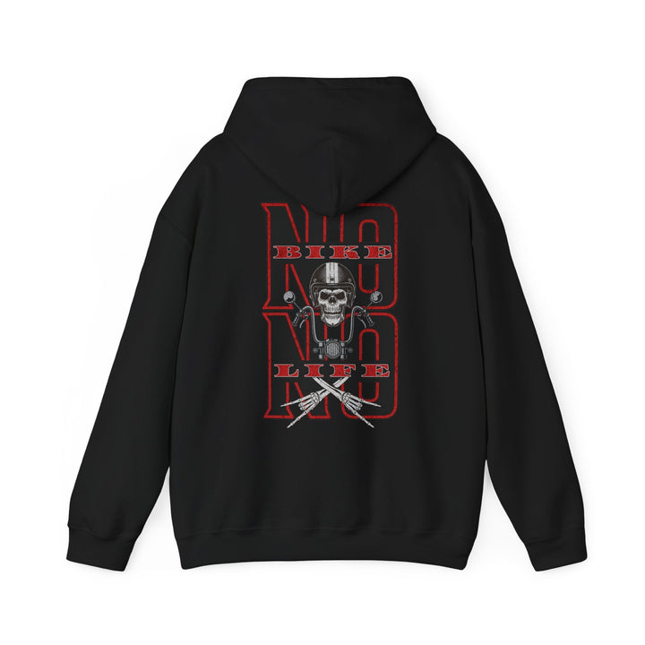 Biker Skull Hoodie - Unisex Heavy Blend™ Sweatshirt, Comfortable Streetwear - Rare Leather Order Now !!