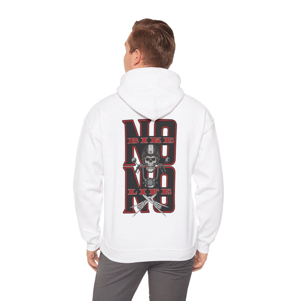 Biker Skull Hoodie - Unisex Heavy Blend™ Sweatshirt, Comfortable Streetwear - Rare Leather Order Now !!