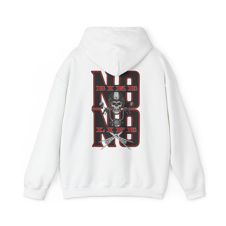 Biker Skull Hoodie - Unisex Heavy Blend™ Sweatshirt, Comfortable Streetwear - Rare Leather Order Now !!