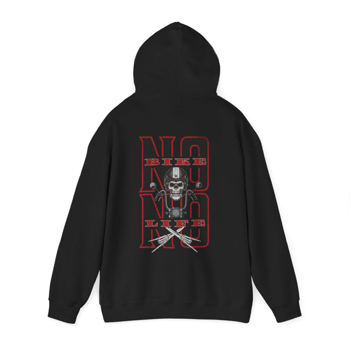 Biker Skull Hoodie - Unisex Heavy Blend™ Sweatshirt, Comfortable Streetwear - Rare Leather Order Now !!