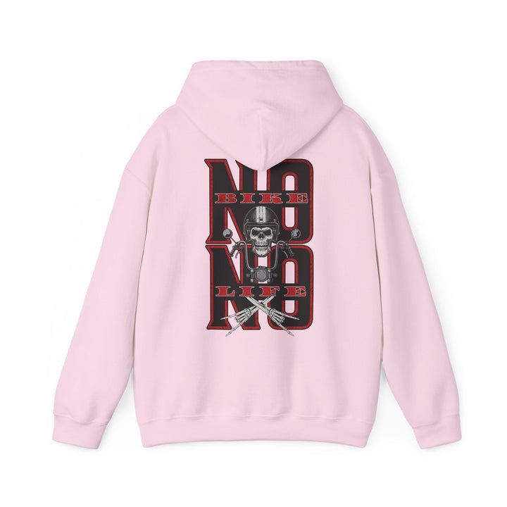 Biker Skull Hoodie - Unisex Heavy Blend™ Sweatshirt, Comfortable Streetwear - Rare Leather Order Now !!