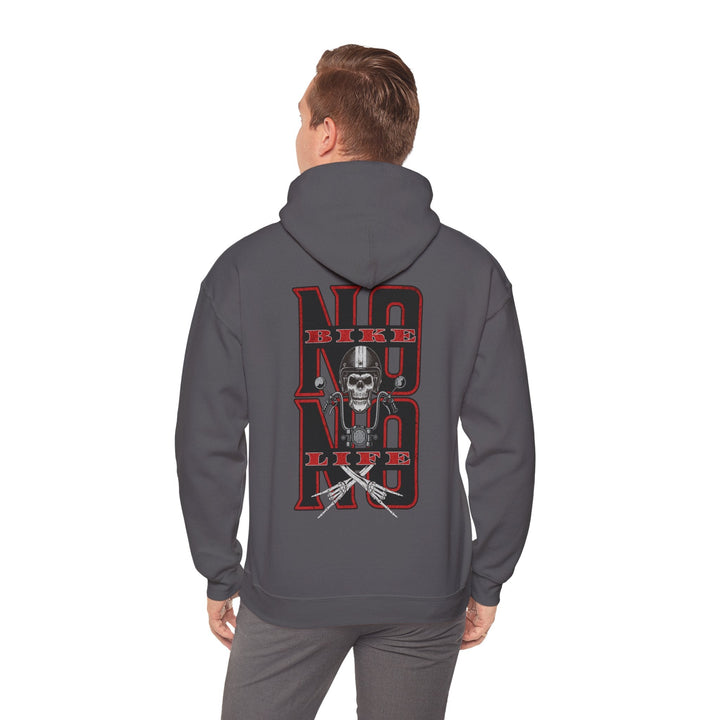Biker Skull Hoodie - Unisex Heavy Blend™ Sweatshirt, Comfortable Streetwear - Rare Leather Order Now !!