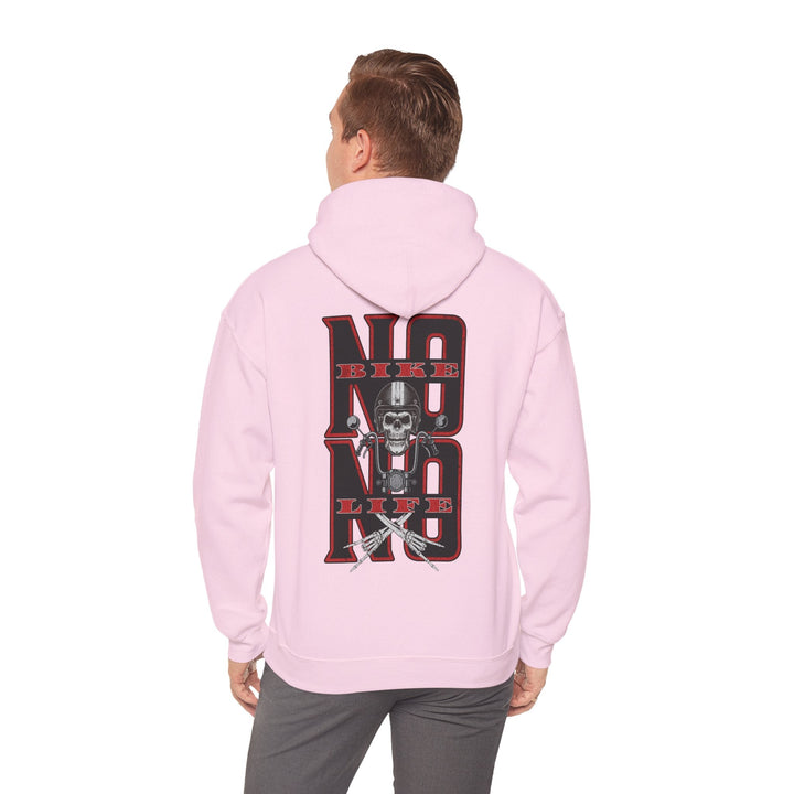 Biker Skull Hoodie - Unisex Heavy Blend™ Sweatshirt, Comfortable Streetwear - Rare Leather Order Now !!