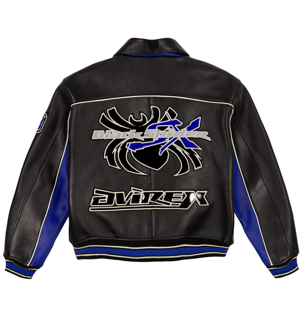 BLACK SPIDER RACER JACKET – Premium Outerwear | Rare Leather