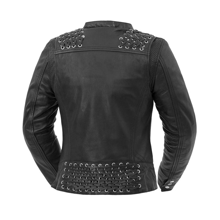 Black Widow - Women's Motorcycle Leather Jacket - Rare Leather