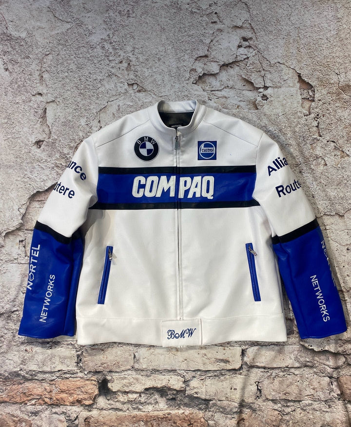 BMW Leather Vintage Racing Jacket - Rare Leather Order Now !!