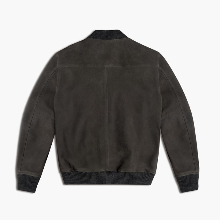 Bomber Jacket | Dark Grey - Rare Leather