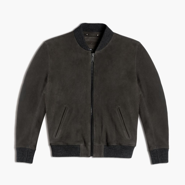 Bomber Jacket | Dark Grey - Rare Leather