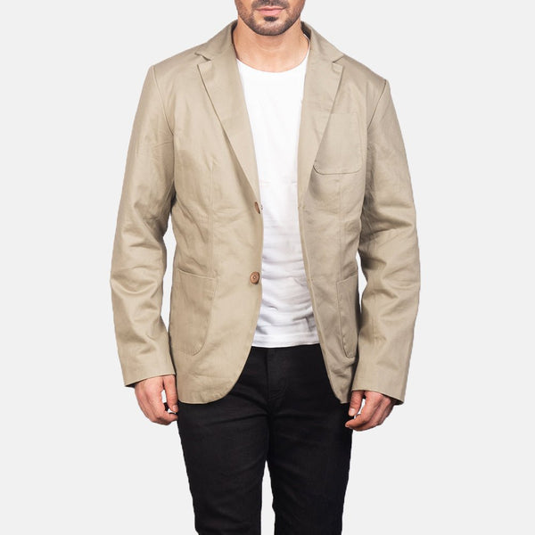 Borges Beige Blazer - Rare Leather