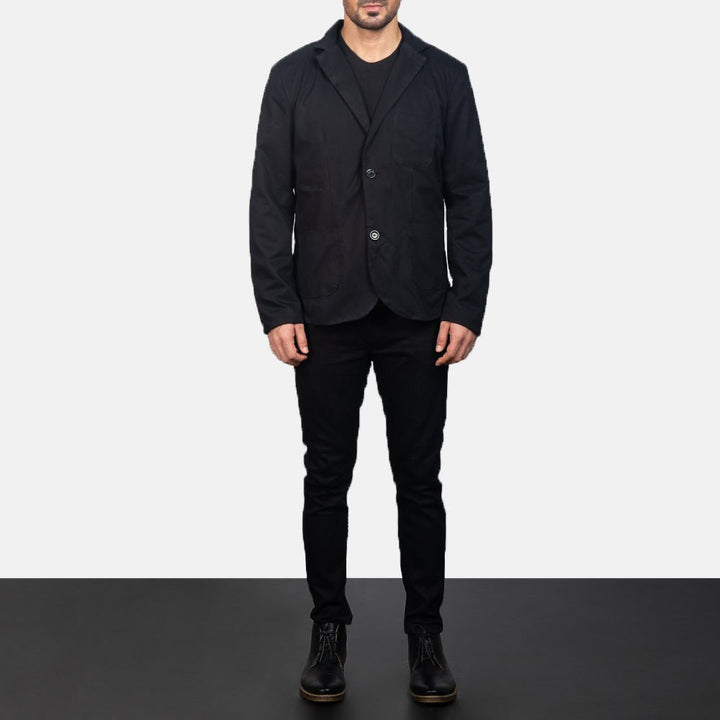 Borges Black Blazer - Rare Leather