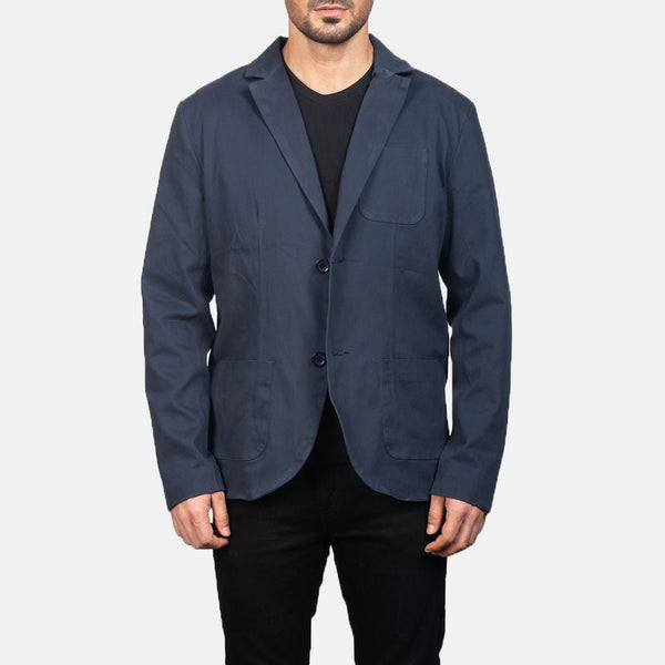 Borges Navy Blue Blazer - Rare Leather