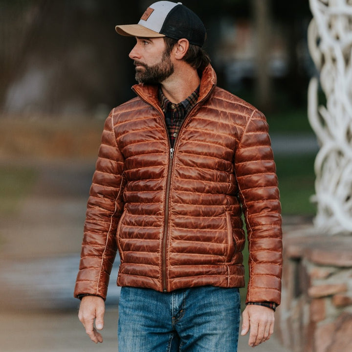 Bridger Leather Down Jacket - Rare Leather
