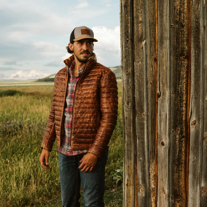 Bridger Leather Down Jacket - Rare Leather