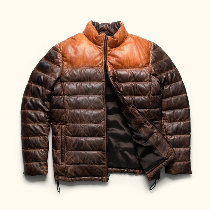 Bridger Leather Down Jacket - Rare Leather