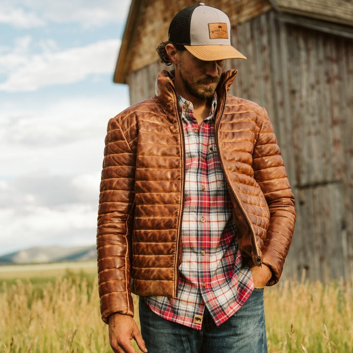 Bridger Leather Down Jacket - Rare Leather