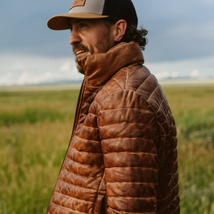 Bridger Leather Down Jacket - Rare Leather
